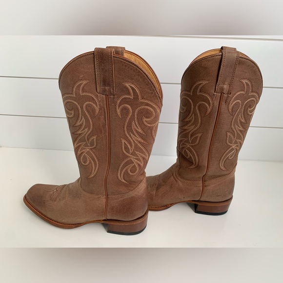 Shyanne Shoes - Shyanne Women’s Darby Western Boots - Square Toe - Brown - Size 8.5